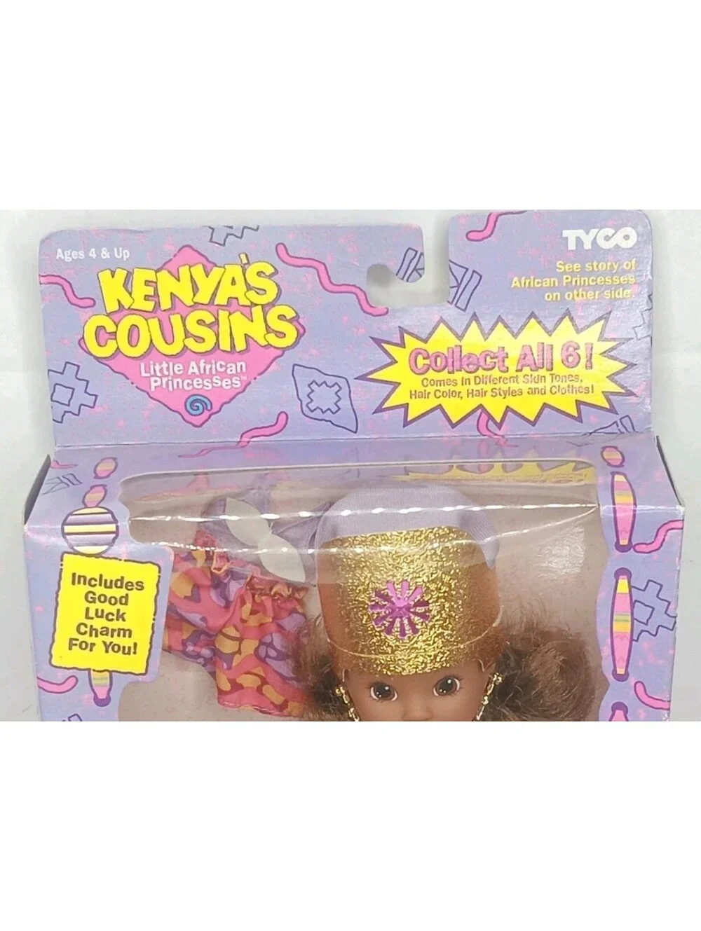 Vtg Tyco Kenya's Cousins Little Princess Baby Doll Sealed 1639-1